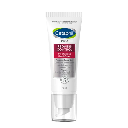 Cetaphil Pro Redness Control, krem na noc, 50 ml - Nawilża, do cery ze skłonnością do trądziku różowatego - 1
