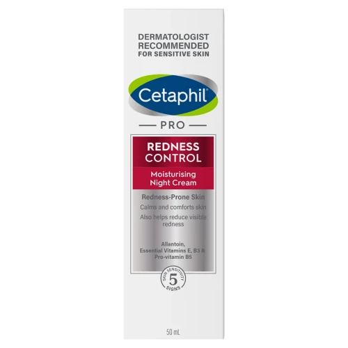 Cetaphil Pro Redness Control, krem na noc, 50 ml - Nawilża, do cery ze skłonnością do trądziku różowatego - 2