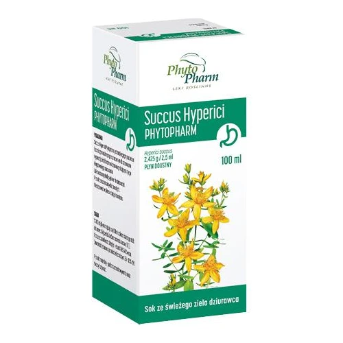 Succus Hyperici, płyn doustny, 100 ml - Sok ze świeżego ziela dziurawca - 3