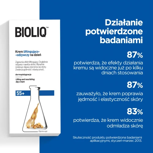 Bioliq 55+, krem liftingująco–odżywczy na dzień, 50 ml - Dogłębnie odżywia i nawilża skórę - 6