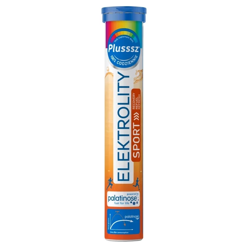 Plusssz Elektrolity Sport 100% Complex, 24 tabletki musujące - Suplement diety z elektrolitami, kolagenem i witaminą C - 2
