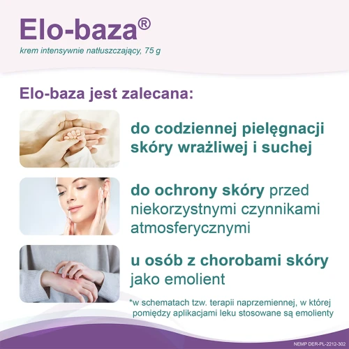 Elo-baza Krem intensywnie natłuszczający, 75g - Krem natłuszczający do skóry wrażliwej i alergicznej z naturalnymi składnikami - 4
