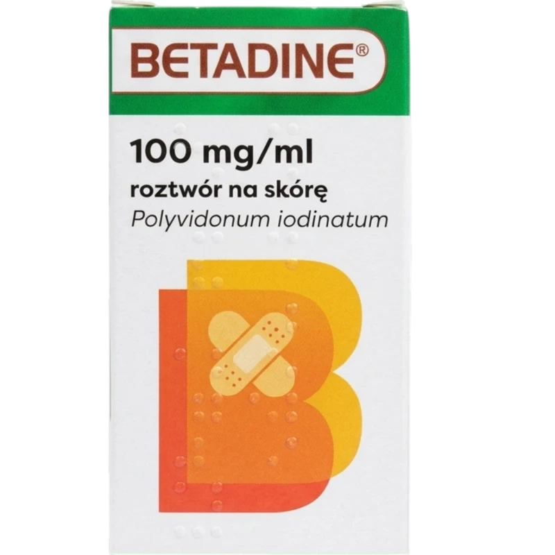 Betadine, 100mg/g, roztwór na skórę, 30 ml - Do dezynfekcji skóry przed zabiegiem bądź iniekcją - 1