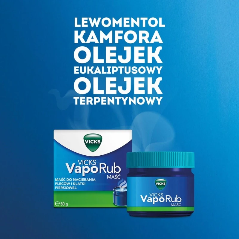 Vicks VapoRub maść, 50 g - Maść rozgrzewająca na przeziębienie - 3