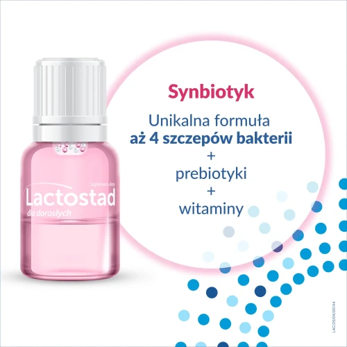 Lactostad dla dorosłych, roztwór 7 ampułek x 7 ml - Preparat będący połączeniem żywych kultur bakterii probiotycznych, witamin i minerałów - 4