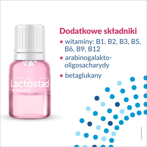 Lactostad dla dorosłych, roztwór 7 ampułek x 7 ml - Preparat będący połączeniem żywych kultur bakterii probiotycznych, witamin i minerałów - 6