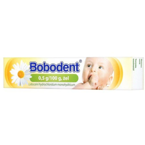 Bobodent 0,5 g/100 g, żel, 10 g - Preparat z lidokainą na bolesne ząbkowanie - 1