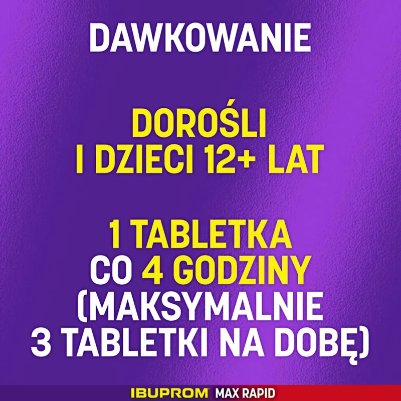 Ibuprom Max Rapid, 24 tabletki powlekane - O działaniu przeciwbólowym, przeciwgorączkowym i przeciwzapalnym - 3