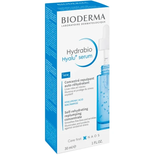 Bioderma Hydrabio Hyalu+ Serum przeciwzmarszczkowe, 30 ml  - Nawilżające serum przeciwzmarszczkowe, nadające jędrność skórze - 1