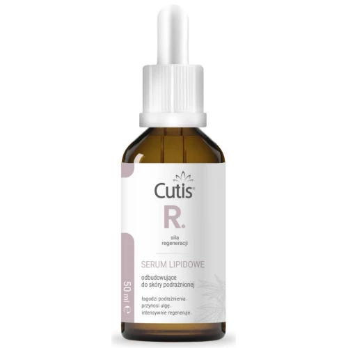 Cutis R lipidowe serum odbudowujące, 50 ml - Z olejem konopnym do pielęgnacji i regeneracji wymagającej skóry,  łagodzi podrażnienia - 1