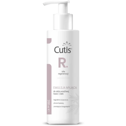 Cutis R Emulsja myjąca do twarzy i ciała, 200 ml - Łagodnie oczyszcza, nie narusza bariery ochronnej skóry - 2