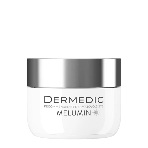 Dermedic Melumin SPF50+ Ochronny krem rozjaśniający na dzień, 50 ml - Krem do pielęgnacji skóry z widocznymi przebarwieniami oraz oznakami starzenia się - 1