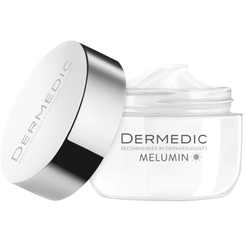 Dermedic Melumin SPF50+ Ochronny krem rozjaśniający na dzień, 50 ml - Krem do pielęgnacji skóry z widocznymi przebarwieniami oraz oznakami starzenia się - 2