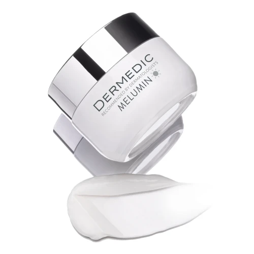 Dermedic Melumin SPF50+ Ochronny krem rozjaśniający na dzień, 50 ml - Krem do pielęgnacji skóry z widocznymi przebarwieniami oraz oznakami starzenia się - 4