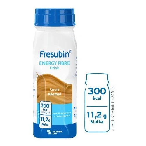 Fresubin Energy Fibre Drink o smaku karmelowym, 4 x 200 ml - Do postępowania dietetycznego w stanie niedożywienia lub zagrożenia niedożywieniem - 3