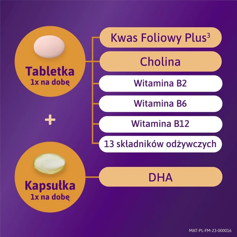 Femibion 2 Ciąża, 56 tabletek powlekanych + 56 kapsułek miękkich - Witaminy dla kobiet w ciąży od 13. tygodnia do porodu - 3