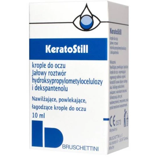 KeratoStill krople do oczu 10 ml - Z dekspantenolem – nawilżają, powlekają i łagodzą podrażnienia - 1