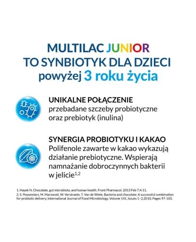 Multilac Junior, 20 czekoladowych batoników - Bez dodatku cukru i oleju palmowego dla dzieci powyżej 3. roku życia - 1