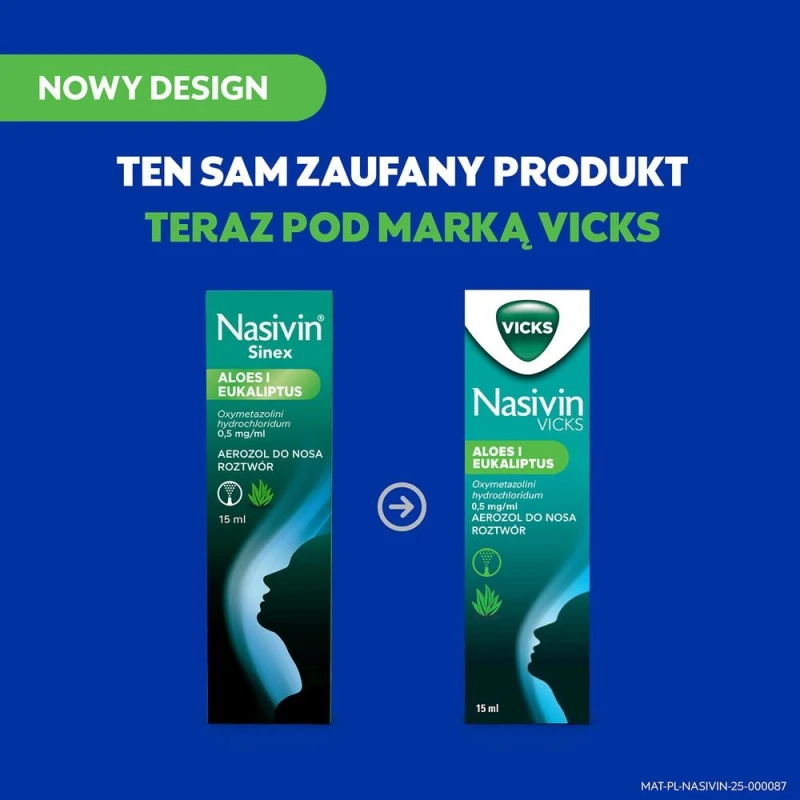 Nasivin Sinex Aloes i Eukaliptus, 0,5 mg/ml, aerozol do nosa, 15 ml - Łagodzi katar w przebiegu przeziębienia i problemów z zatokami - 9