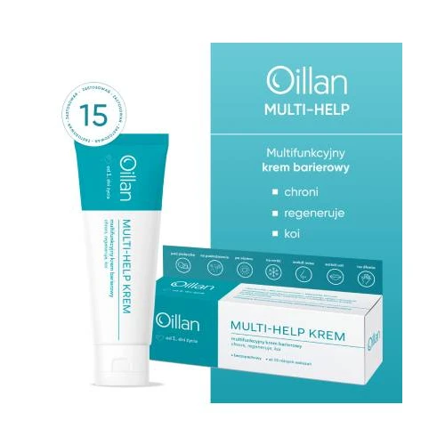 Oillan Multi-Help krem barierowy, 50 ml - Chroni, regeneruje i koi, dla dorosłych, dzieci i niemowląt - 5