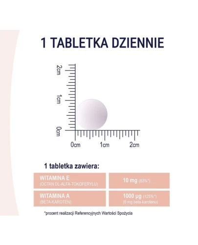 Naturell Beta-Karoten + E tabletki, 60 sztuk - Które wspierają zachowanie zdrowej skóry - 2