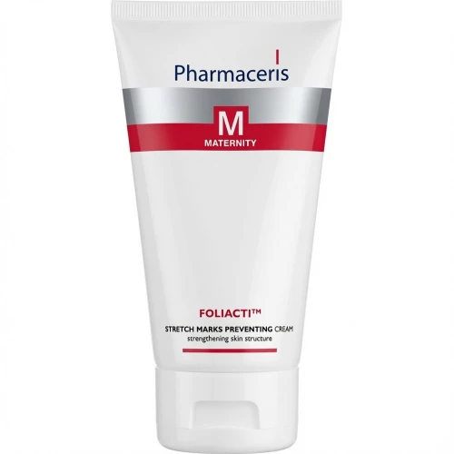 Pharmaceris M Foliacti Krem zapobiegający rozstępom, 150 ml - Dla kobiet w ciąży, po porodzie i przy zmianach wagi - 1