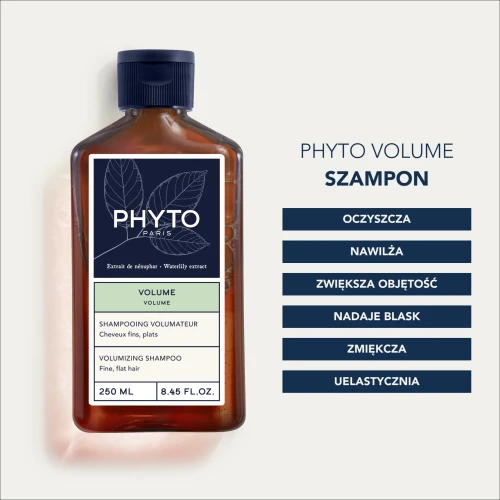 Phyto Volume, szampon zwiększający objętość, 250 ml  - Oczyszcza, dodaje objętości włosom i nadaje im zdrowy blask - 1