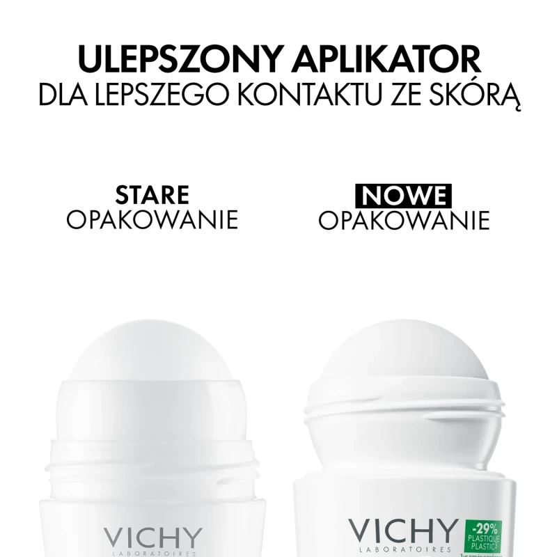 Vichy antyperspirant 48h, roll-on 50 ml - Ochrona przed nadmiernym poceniem do 48h dla skóry wrażliwej - 1
