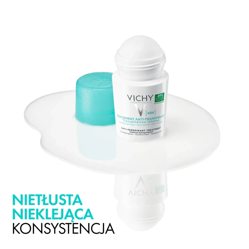 Vichy antyperspirant 48h, roll-on 50 ml - Ochrona przed nadmiernym poceniem do 48h dla skóry wrażliwej - 4