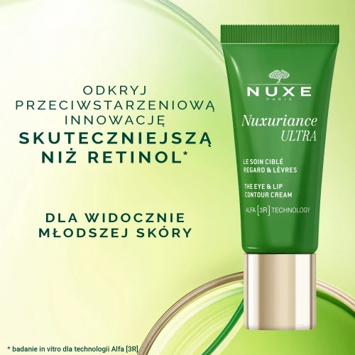 Nuxe Nuxuriance Ultra, krem przeciwstarzeniowy do okolic oczu i ust, 15 ml  - Odmładzający krem redukujący zmarszczki mimiczne - 2