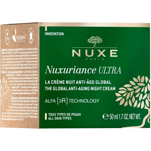 Nuxe Nuxuriance Ultra, krem przeciwstarzeniowy na noc, 50 ml  -  Redukuje zmarszczki, rewitalizuje i regeneruje skórę podczas snu - 1