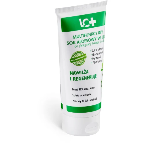 LC+ Multifunkcyjny żel aloesowy do twarzy i ciała,  100 ml - Nawilża i regeneruje, chroni przed wysuszeniem - 1