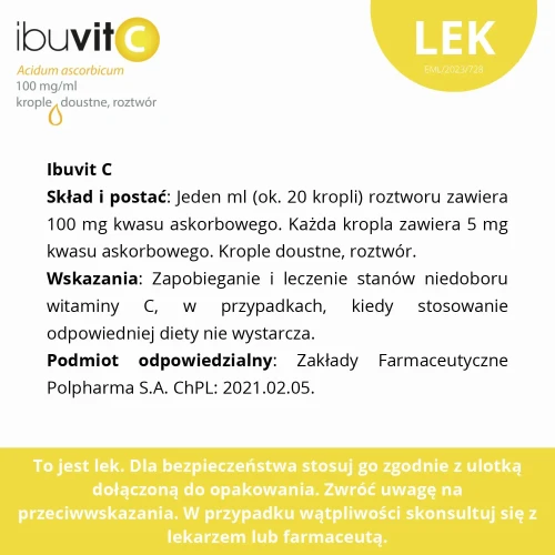 Ibuvit C 100 mg/ml, 30 ml - Z witaminą C dla dzieci i niemowląt  - 4