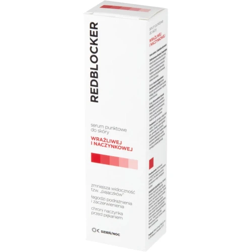 RedBlocker serum punktowe dzień/noc,  30ml - Chroni, wzmacnia i łagodzi skórę naczynkową - 1