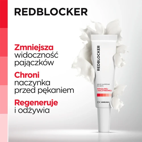 RedBlocker serum punktowe dzień/noc,  30ml - Chroni, wzmacnia i łagodzi skórę naczynkową - 3