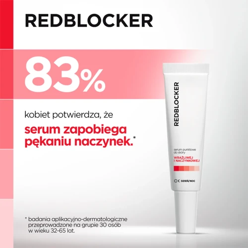 RedBlocker serum punktowe dzień/noc,  30ml - Chroni, wzmacnia i łagodzi skórę naczynkową - 4