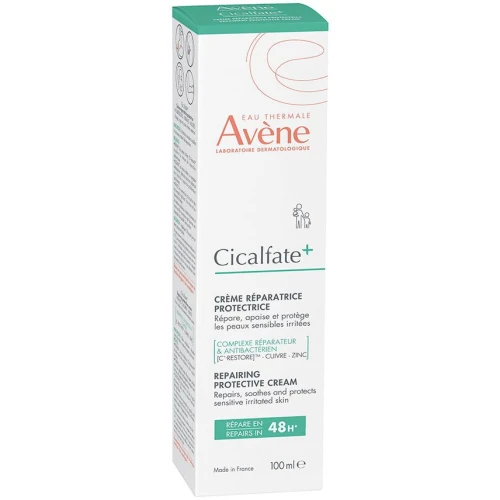 Avène Cicalfate+ Regenerujący krem ochronny, 100 ml - Z C⁺-Restore™, który przyspiesza proces regeneracji naskórka - 1