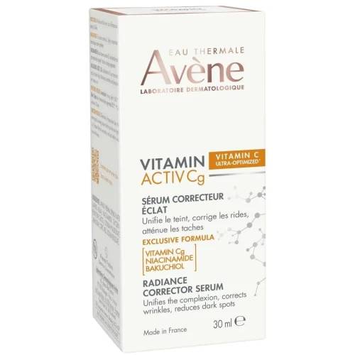 Avène Vitamin Activ Cg Serum korygująco-rozjaśniające, 30 ml - Serum rozjaśnia przebarwienia i wygładza zmarszczki - 1