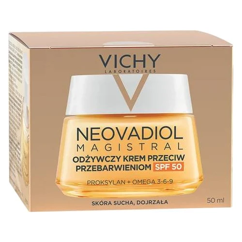 Vichy Neovadiol Magistral odżywczy krem przeciw przebarwieniom SPF50, krem na dzień, 50 ml - Redukuje przebarwienia i poprawia elastyczność - 1