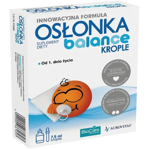 Osłonka Balance krople 7,5ml - Z bakteriami kwasu mlekowego i fruktooligosacharydami - 1