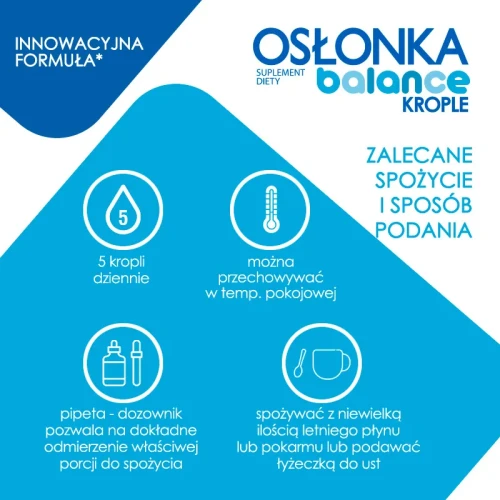 Osłonka Balance krople 7,5ml - Z bakteriami kwasu mlekowego i fruktooligosacharydami - 7