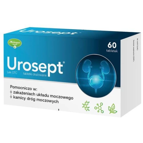 Urosept, 60 tabletek drażowanych - Zapalenie pęcherza u młodzieży i dorosłych - 1