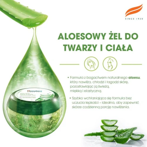 Himalaya Aloe Vera żel do twarzy i ciała, 300 ml - Nawilża, chłodzi i koi skórę - 3