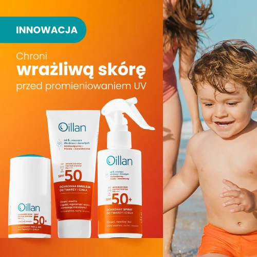 Oillan ochronny spray przeciwsłoneczny do twarzy i ciała SPF50+, 125 ml - Dla dorosłych i dzieci od 6. miesiąca życia - 2