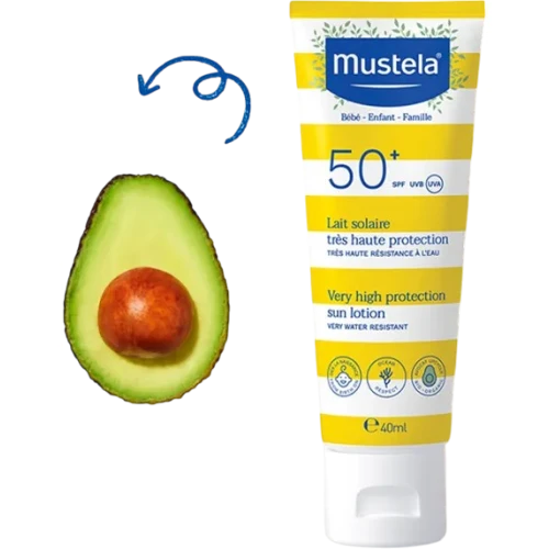 Mustela Bebe-Enfant Mleczko przeciwsłoneczne SPF50+, 40 ml - Zapewnia ochronę przed promieniowaniem UVA i UVB - 1