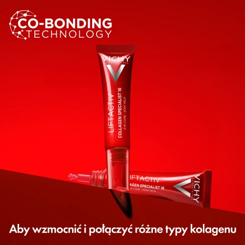 Vichy Liftactiv Collagen Specialist Eye Care, krem pod oczy, 15 ml - Wspomaga redukcję zmarszczek i poprawia jędrność skóry - 3