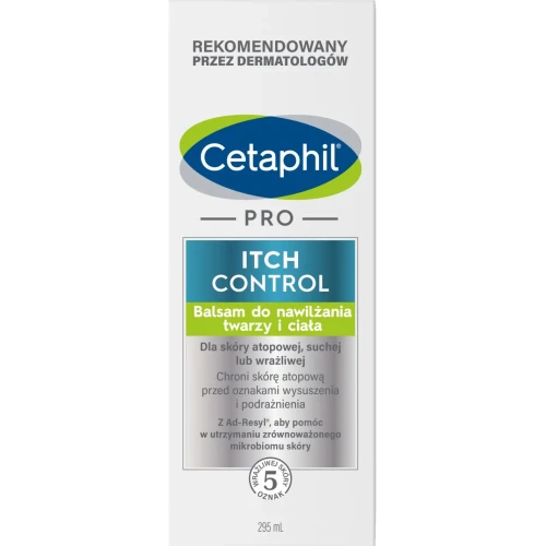 Cetaphil Pro Itch Control, balsam do nawilżania twarzy i ciała, 295 ml - Do skóry atopowej, suchej i wrażliwej - 2
