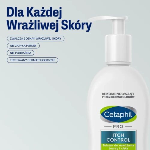 Cetaphil Pro Itch Control, balsam do nawilżania twarzy i ciała, 295 ml - Do skóry atopowej, suchej i wrażliwej - 5