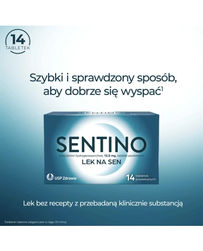 Sentino 12,5 mg, 14 tabletek powlekanych - Zaburzenia snu - 1
