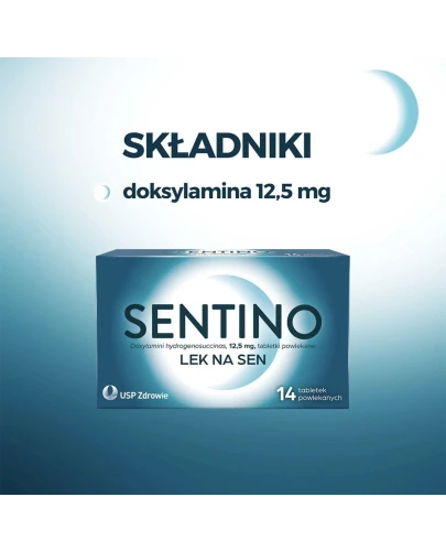 Sentino 12,5 mg, 14 tabletek powlekanych - Zaburzenia snu - 4